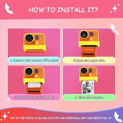 15 Rolls Instant Camera Refill Print Paper, HD Kidizoom Print Camera Paper Refill for Most Kids Instant Camera (57X25mm)