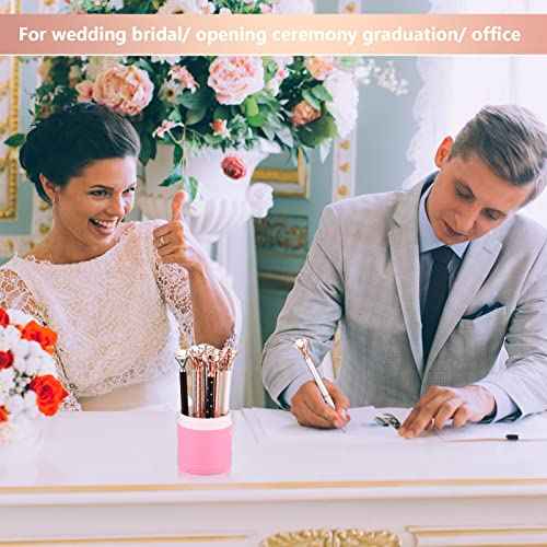 Leinuosen 50 Pieces Bridal Shower Crystal Diamond Pens Bulk Wedding Bling Ballpoint Pen with Diamond on Top for Women Girls School Office Supplies Gifts(Classic Color)