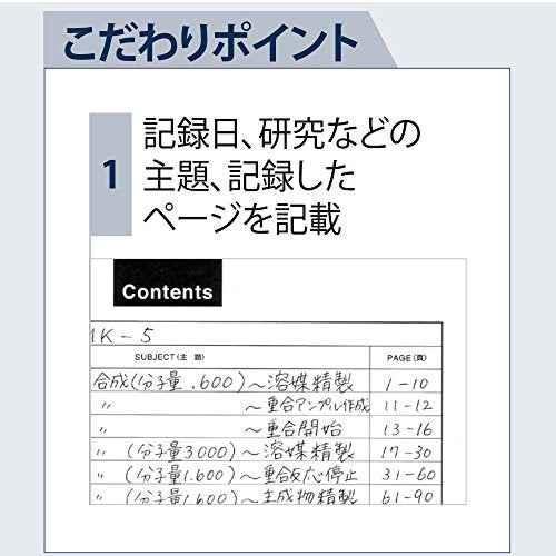 80 sheets and Ki-LB208S Kokuyono research lab notebook A4 5mm squares ruled line-byline with (japan import)