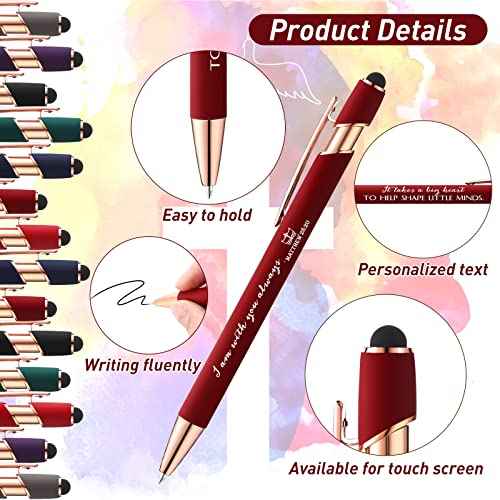 Fumete 42 Pcs Christian Ballpoint Pens Bulk Sunday School Gift for Church Stylus Pens with Inspirational Bible Verse Quote Touch Screen Sunday School Baptism Party Favor, Black Ink(Bright Color)