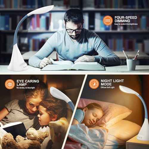 LED Touch Screen Control Desk Lamp, 50 Watt Smart Wireless Fast Charging, 360¡Æ Gooseneck Adjustment, 9Amplified Lighting Modes, 5 RGB Scents, Home Office, Reading, Architects Task Lamps