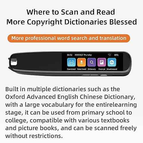 Language Translation Pen with OCR Scanning for Text Extract and Translation Offline & Online, Ideal for Learning and Travel, Supports 131 Languages, Portable Translation Device