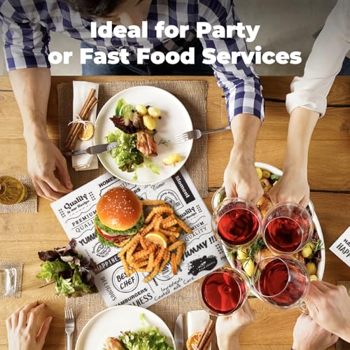 Fit Meal Prep [250 Sheets] 12x12" Deli Paper Sheets, Newsprint Dry