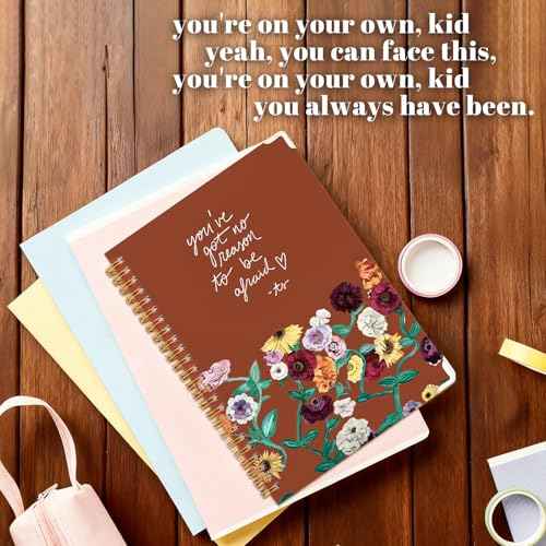 The Tour Composition Notebook, 100 Sheets Ruled Paper Composition Notebooks, Best Gift for Fans, Birthday Gifts for Women,Graduation Gift,Birthday Gift,Back to School Supplies,Retirement Gift, Brown