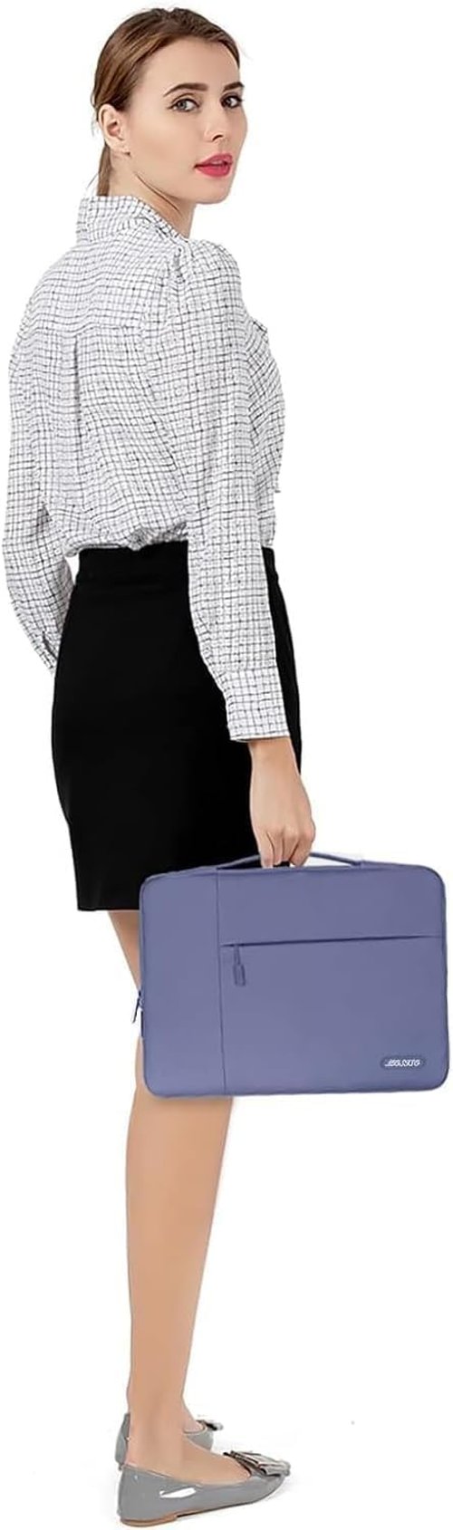 MOSISO Laptop Case - 13.3 Inch Sleeve with Handle | Compatible with MacBook Air/Pro & More - Lavender Gray