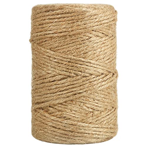 Vivifying Jute Twine 328 ft, 3mm (Brown) Garden Knot String for Tomatoes, Climbing Plants & Gift Wrapping - 1pc