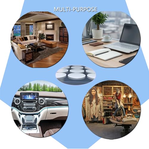 JUICENO 0.79'' Sticky Tack 350 Pcs Double Sided Clear Putty Dots, Removable Waterproof Poster Adhesive