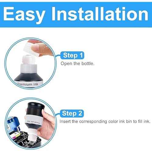 LCL GI-20 GI20 Ink Bottles Replacement for Canon 20 GI20 GI-20 Ink Refill Bottles Compatible with Canon PIXMA G5020 G6020 G7020 Printer (8-Pack,2Black 2Cyan 2Magenta 2Yellow)