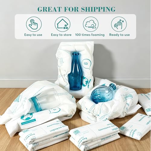 18 Pack 18” x 23” Expanding Packing Foam Bags for Shipping, Instant