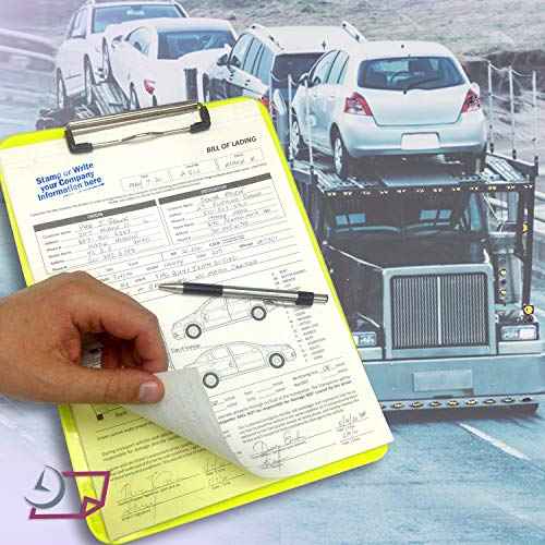 NextDayLabels - Vehicle Transport Bill of Lading (BOL) Form, 3 Part Carbonless (100 Sets) Letter Size Forms