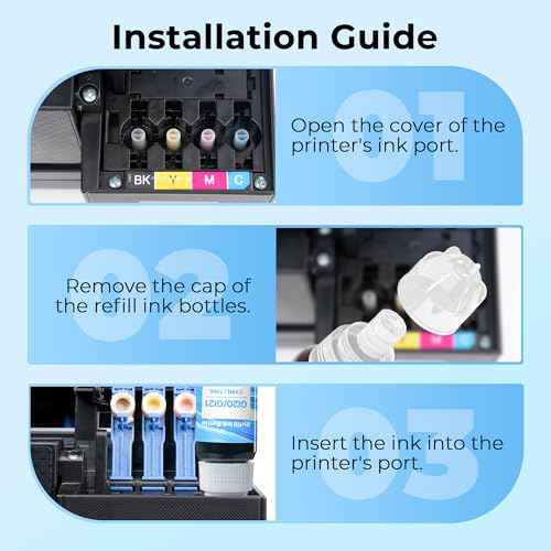 542 Pigment Ink 542 Refill Ink Bottle for Epson 542 Ink Refill Bottles for Ecotank Used for Pro ET-5800 ET-5850 ET-5880 ET-16600 ET-16650 (1 Black,1 Cyan,1 Magenta,1 Yellow,4 Pack)