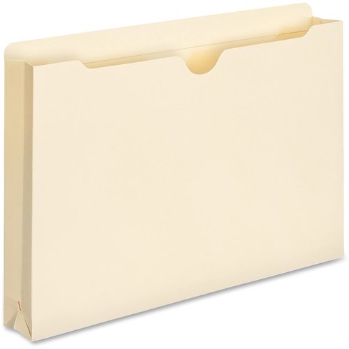 Smead File Jacket, Reinforced Straight-Cut Tab, 1-1/2" Expansion, Legal Size, Manila, 50 per Box (76540) (Pack of 1)