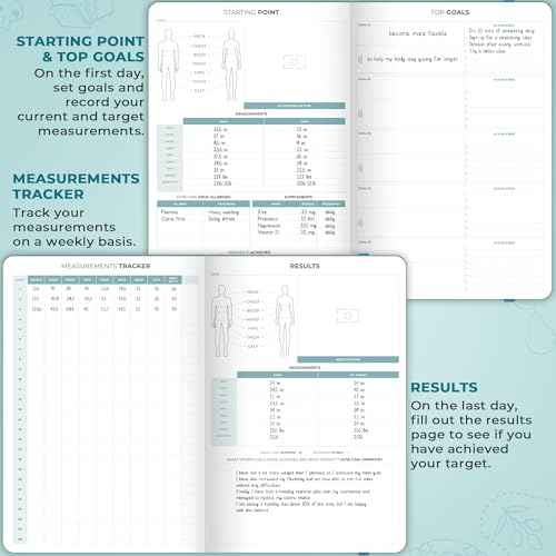 Clever Fox Food Journal Pro ? Diet & Wellness Planner for Women & Men ? Weight Loss Diary with Calorie Tracker ? Food Log for Tracking Meals, Exercise & Weightloss - Undated, 7" x 10" Aquamarine