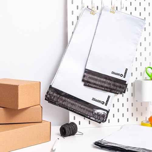 10 x 13 100pcs Shippozz Poly Mailers ? Durable Shipping Envelopes with Strong Adhesive Seal, Waterproof and Tear-Resistant Design ? Ideal for Clothing, Books, and Accessories