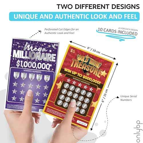 OnlyBP¢ç 10 Pregnancy Announcement Scratch Off Cards - Fun and Creative Fake Lottery Tickets for Baby Announcement - Perfect for Surprising Family and Friends with Baby Reveal