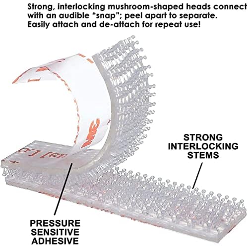 100 Pieces EZ Pass Mounting Strips 3M Dual Lock Tape Strips for EZ Pass I-Pass SunPass Toll Tag
