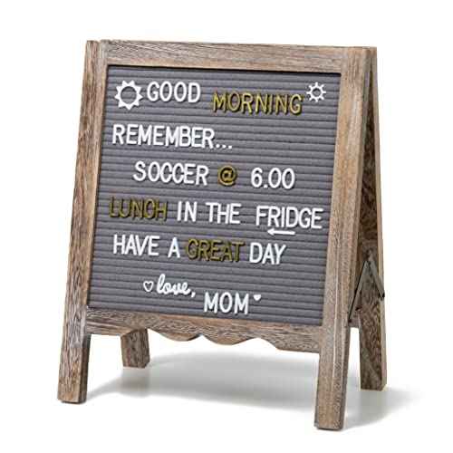 QingE¢ç Double-sided Standing Letter Boards || Felt Board || 725 Characters in two Colors || Changeable Letter Boards || Home Decor || Shops & Stores Display || Announcement Board