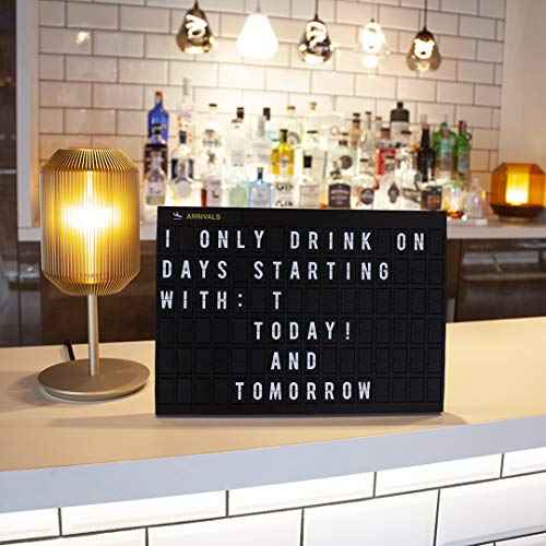 Locomocean Airport-Style Custom Message Board - Personalized Flight Arrivals and Departures Sign