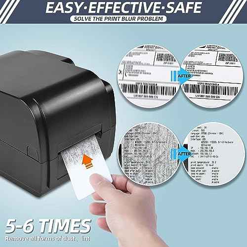Card Reader Cleaning Cards - BIHYM Dual Side Credit Card Reader Cleaner, CR80 Card Reader Cleaner POS Swipe Terminal Cleaning Cards (80PCS)