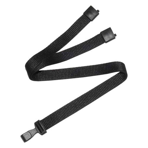 BETOOM 100 Pack Bulk Polyester Breakaway Lanyards with Plastic No Twist Clip & Safety Breakaway Clasp-Great for Radiology-School Hospital-MRI Safe-Neck Strap I.D. Badge Holders 36”(Black)