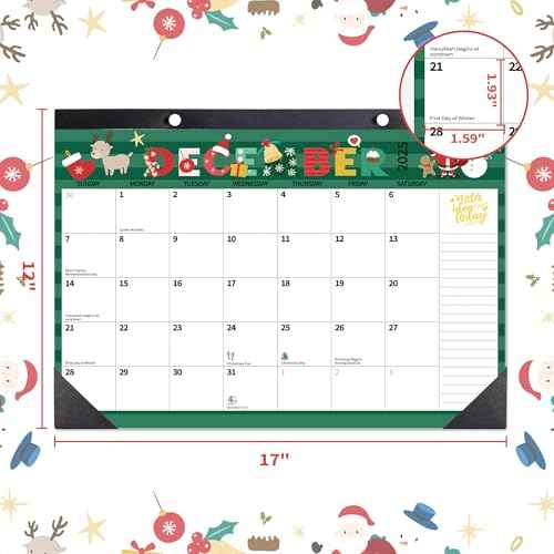 2026 Desk Calendar Wall Calendars, Large 17" x 12", November 2025 - December 2026 Monthly Planner Desktop, Months Planning Organizing for Home, School, Office, Holiday, Doodle