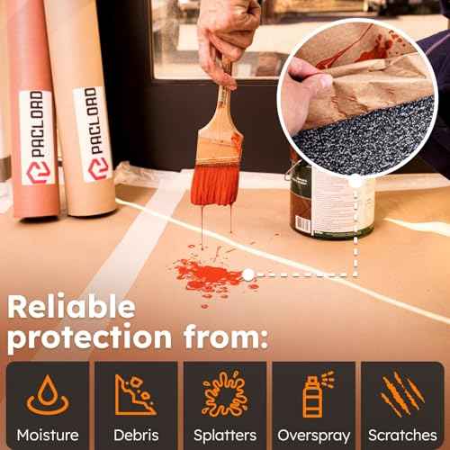 18" x 60 Yards (180 feet) Masking Paper Roll (Pack of 4) - Made in USA General Purpose Kraft Masking Paper for Painting - Painters¡¯ Protection from Splatter and Overspray