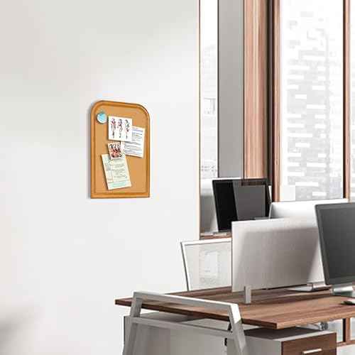 Cork Board for Walls, 17X13 inches Bulletin Board with Frame, Decorative Hanging Pin Board Vision Board Message Board for Office School Home Decor(2R&2S,4333,1p)
