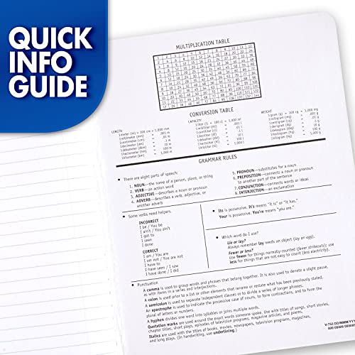 Mead Composition Notebook 3-Pack - College Ruled Black Marble 7.5 x 9.75 inches, 100 Sheets