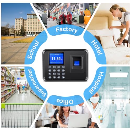 Fingerprint Time Clock for Employees Small Business - Biometric Attendance System