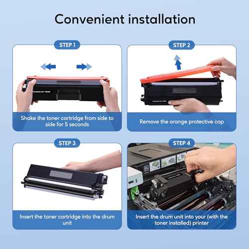 Compatible Toner Cartridge Replacement for Brother TN433BK TN433 TN431BK TN-433 TN436BK for HL-L8260CDW HL-L8360CDW MFC-L8900CDW MFC-L8610CDW MFC-L8690CDW Printer (Black, 2Pack)