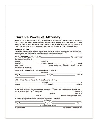 Durable Power of Attorney Forms & Instructions (LF205) – Adams