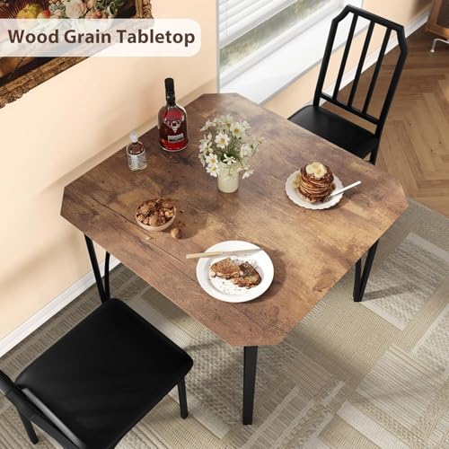 IDEALHOUSE Dining Table Set for 2 – Farmhouse Kitchen Table with 2 Chairs