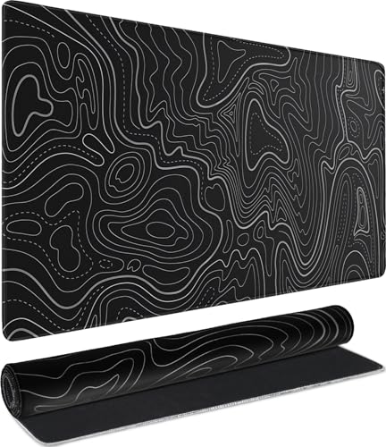 AREYLO Waterproof Large Gaming Mouse Pad, 31.5 x 15.7 Inches, Stitched Edges