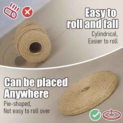 PerkHomy 600 Feet Natural Jute Twine Long Twine String for Crafts Gift Wrapping Packing Gardening Crochet Knitting Macrame Decor (Brown 600feet Flat)