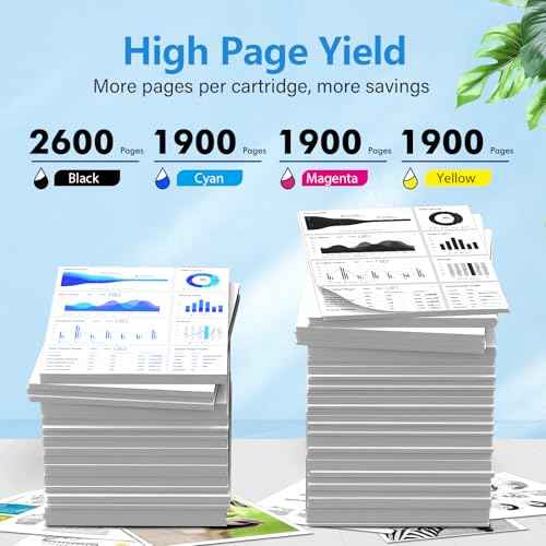 802 802XL Ink Cartridges Combo Pack Remanufactured Replacement for Epson 802 802XL Ink Cartridges for Epson Printer Workforce Pro WF-4740 WF-4730 WF-4720 EC-4020 EC-4030 (BKCMY-4Pack)