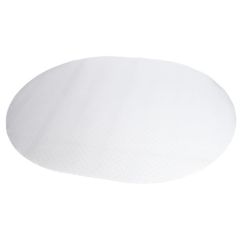 DESKU Super Oval Desk Chair Mat – Heavy-Duty PVC Mats for Carpet Floor Protection, Clear, 46" x 58" Inches, Made in The USA