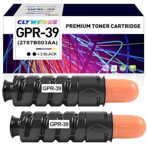 GPR-39 Black Toner Cartridge Replacement for Canon GPR-39 GPR39 2787B003AA for ImageRUNNER 1730 1730IF 1740 1740IF 1750 1750IF Printer (2-Pack)