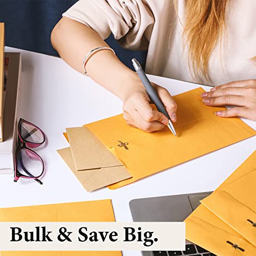 300 Pcs Brown Manilla Envelopes 6 x 9 Inch Bulk Mailing Clasp Envelopes