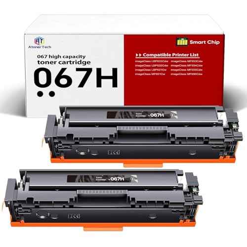067H 067 High Yield Black Toner Cartridge Compatible Replacement for Canon 067 / 067H Toner Cartridge with Canon imageCLASS LBP632Cdw MF656Cdw LBP633Cdw MF653Cdw Printers |2 Pack High Capacity Ink