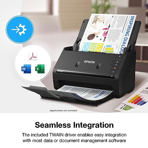 Epson Workforce ES-400 II High-Speed Duplex Document Scanner for Office & Home