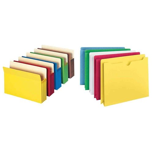 Smead File Pockets and Jackets Letter Size Bundle (5 Pack)