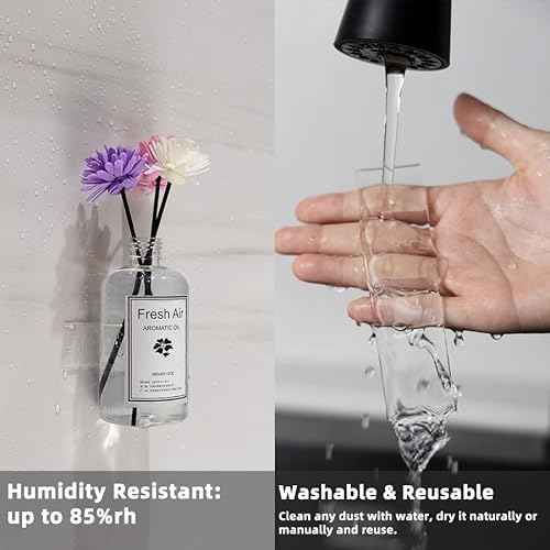 2 Pack Double Sided Tape Heavy Duty, Extra Large 16.4FT Nano Double Sided Mounting Tape, Transparent Strong Removable Adhesive Picture Hanging Strips, Wall Tape Sticky Poster Carpet Decor