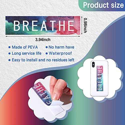 Crtiin 50 Pieces Anxiety Sensory Stickers for Anxiety Relief Items Mental Health Stickers Fidget Textured Strips for Office Classroom Desk Relieve Adult Stress(Classic Style)