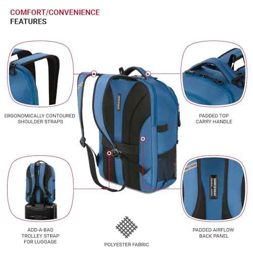 SwissGear Civic Pro Laptop Backpack, Navy, 18¡±x13.25¡±x7¡±