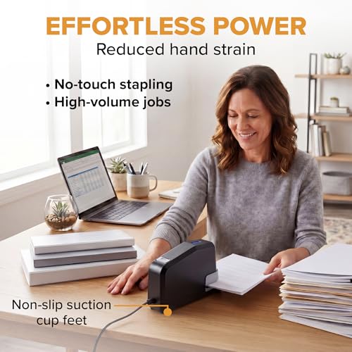 Bostitch Heavy Duty Electric Stapler 45-Sheet Capacity, 1-Pack, No-Jam, Fast Stapling