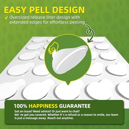 PAGFAER 0.4in Double Sided Sticky Dots 100pcs Removable Clear Putty – No Trace Museum Adhesive Dots