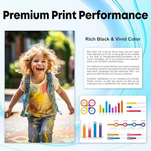 Miss Deer LC404 Ink Cartridges BK/C/M/Y Compatible Replacement for Brother LC404 LC-404, Used with Brother MFC-J1205W MFC-J1215W MFC-J1205W XL Printer,4Pack