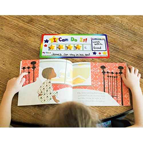 Kenson Kids ¡°I Can Do It!¡± Token Board. Colorful Magnetic Rewards Chart with Positive-Reinforcement Stars and Customizable Goal Box. Great for Ages 3-10. Measures 5-Inches by 11-Inches