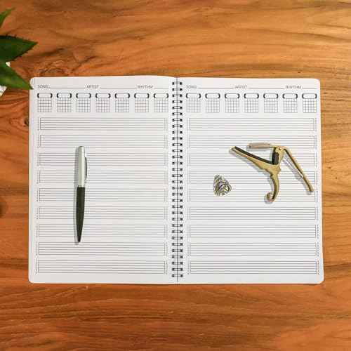 Guitar Tablature Notebook Blank Music Tabs Journal for Composition Songwriting and Recording of Yous Song Paperback 11.2 X 8.3inch