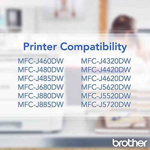Brother Genuine High Yield Black Ink Cartridges, LC2032PKS, Replacement Black Ink Two Pack, Includes 2 Cartridges of Black Ink, Page Yield Up To 550 Pages/Cartridge, LC203